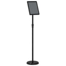 vidaXL Kiállító Állvány Fekete 25 x 25 x 125 cm Alumínium
