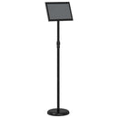 vidaXL Kiállító Állvány Fekete 25 x 25 x 125 cm Alumínium