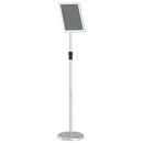 vidaXL Kiállító Állvány Ezüst 25 x 25 x 125 cm Alumínium