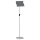vidaXL Kiállító Állvány Ezüst 25 x 25 x 125 cm Alumínium