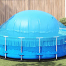 vidaXL Téli medence párna Kék Ø 220 x 140 cm PVC