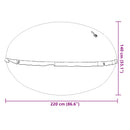 vidaXL Téli medence párna Kék Ø 220 x 140 cm PVC