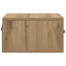 vidaXL Éjjeliszekrény fiókkal Művészi tölgy 35 x 35 x 20 cm Faanyag