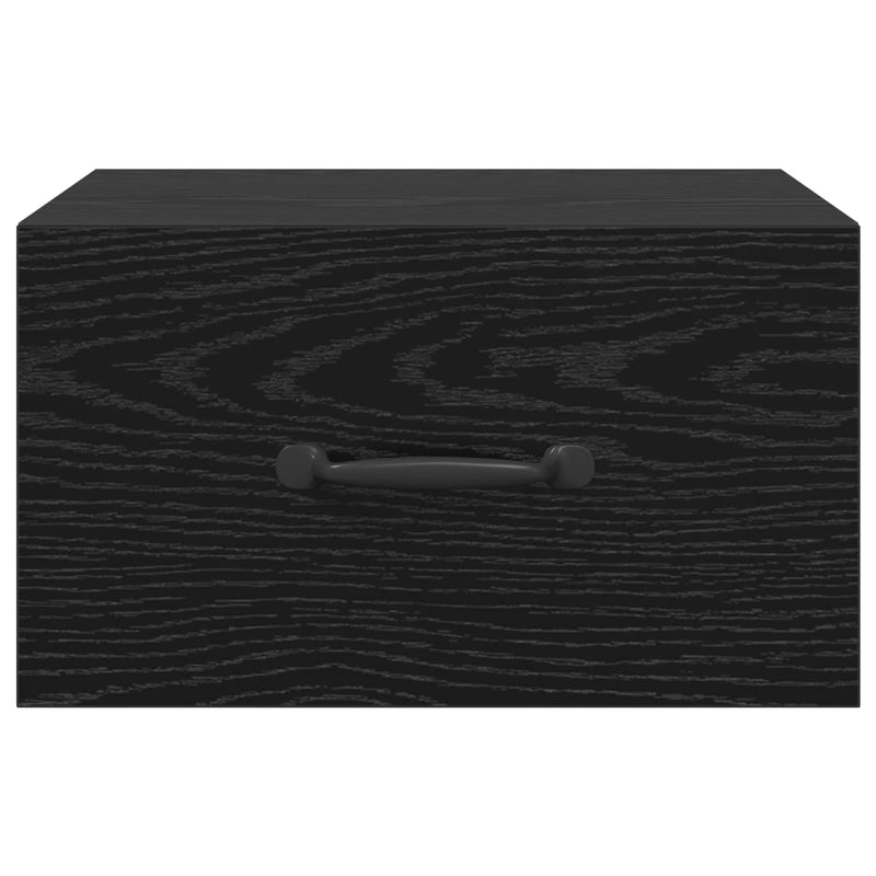 vidaXL Éjjeliszekrény fiókkal Fekete tölgy 35 x 35 x 20 cm Faanyag