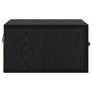 vidaXL Éjjeliszekrény fiókkal Fekete tölgy 35 x 35 x 20 cm Faanyag