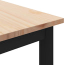 vidaXL Dohányzóasztal Természetes 50 x 50 x 36 cm Tömör fenyőfa