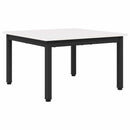 vidaXL Dohányzóasztal Fehér 60 x 60 x 36 cm Tömör fenyőfa