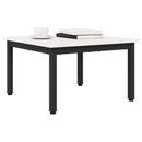 vidaXL Dohányzóasztal Fehér 60 x 60 x 36 cm Tömör fenyőfa