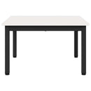 vidaXL Dohányzóasztal Fehér 60 x 60 x 36 cm Tömör fenyőfa