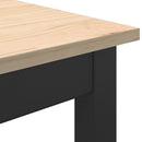 vidaXL Dohányzóasztal Természetes 70 x 50 x 36 cm Tömör fenyőfa