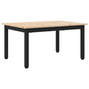 vidaXL Dohányzóasztal Természetes 70 x 50 x 36 cm Tömör fenyőfa