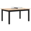 vidaXL Dohányzóasztal Természetes 70 x 50 x 36 cm Tömör fenyőfa