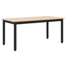vidaXL Dohányzóasztal Természetes 100 x 50 x 45 cm Tömör fenyőfa