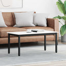 vidaXL Dohányzóasztal Fehér 100 x 50 x 45 cm Tömör fenyőfa