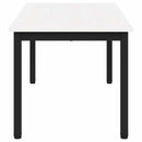 vidaXL Dohányzóasztal Fehér 100 x 50 x 45 cm Tömör fenyőfa