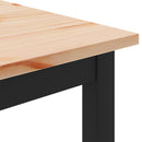 vidaXL Dohányzóasztal Természetes 80 x 80 x 45 cm Tömör fenyőfa