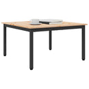 vidaXL Dohányzóasztal Természetes 80 x 80 x 45 cm Tömör fenyőfa