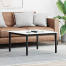 vidaXL Dohányzóasztal Fehér 80 x 80 x 45 cm Tömör fenyőfa