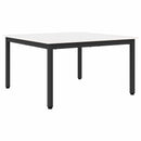 vidaXL Dohányzóasztal Fehér 80 x 80 x 45 cm Tömör fenyőfa