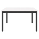 vidaXL Dohányzóasztal Fehér 80 x 80 x 45 cm Tömör fenyőfa