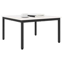 vidaXL Dohányzóasztal Fehér 80 x 80 x 45 cm Tömör fenyőfa