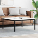 vidaXL Dohányzóasztal Fehér 100 x 100 x 45 cm Tömör fenyőfa