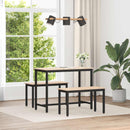 vidaXL pad Természetes 80 x 35 x 45 cm Tömör fenyőfa