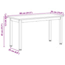vidaXL pad Természetes 80 x 35 x 45 cm Tömör fenyőfa
