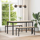 vidaXL pad Természetes 110 x 35 x 45 cm Tömör fenyőfa