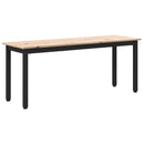vidaXL pad Természetes 110 x 35 x 45 cm Tömör fenyőfa