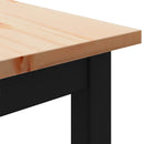 vidaXL pad Természetes 160 x 35 x 45 cm Tömör fenyőfa