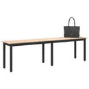 vidaXL pad Természetes 160 x 35 x 45 cm Tömör fenyőfa