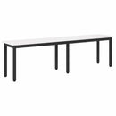 vidaXL pad Fehér 160 x 35 x 45 cm Tömör fenyőfa