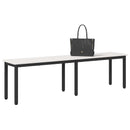 vidaXL pad Fehér 160 x 35 x 45 cm Tömör fenyőfa