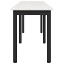 vidaXL pad Fehér 160 x 35 x 45 cm Tömör fenyőfa