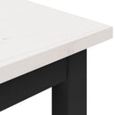 vidaXL pad Fehér 200 x 35 x 45 cm Tömör fenyőfa