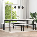 vidaXL pad Fehér 200 x 35 x 45 cm Tömör fenyőfa