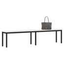 vidaXL pad Fehér 200 x 35 x 45 cm Tömör fenyőfa
