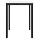 vidaXL Étkezőasztal Fehér 60 x 60 x 75 cm Tömör fenyőfa