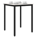 vidaXL Étkezőasztal Fehér 60 x 60 x 75 cm Tömör fenyőfa