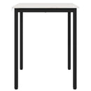 vidaXL Étkezőasztal Fehér 60 x 60 x 75 cm Tömör fenyőfa