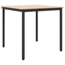 vidaXL Étkezőasztal Természetes 80 x 80 x 75 cm Tömör fenyőfa