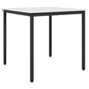 vidaXL Étkezőasztal Fehér 80 x 80 x 75 cm Tömör fenyőfa