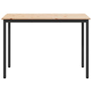 vidaXL Étkezőasztal Természetes 110 x 55 x 75 cm Tömör fenyőfa