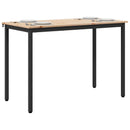 vidaXL Étkezőasztal Természetes 110 x 55 x 75 cm Tömör fenyőfa
