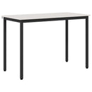vidaXL Étkezőasztal Fehér 110 x 55 x 75 cm Tömör fenyőfa