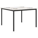 vidaXL Étkezőasztal Fehér 110 x 110 x 75 cm Tömör fenyőfa