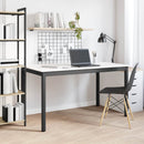vidaXL Étkezőasztal Fehér 140 x 80 x 75 cm Tömör fenyőfa