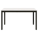 vidaXL Étkezőasztal Fehér 140 x 80 x 75 cm Tömör fenyőfa