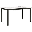 vidaXL Étkezőasztal Fehér 140 x 80 x 75 cm Tömör fenyőfa